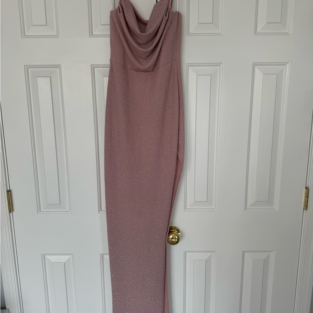 Blush rose pink dress!